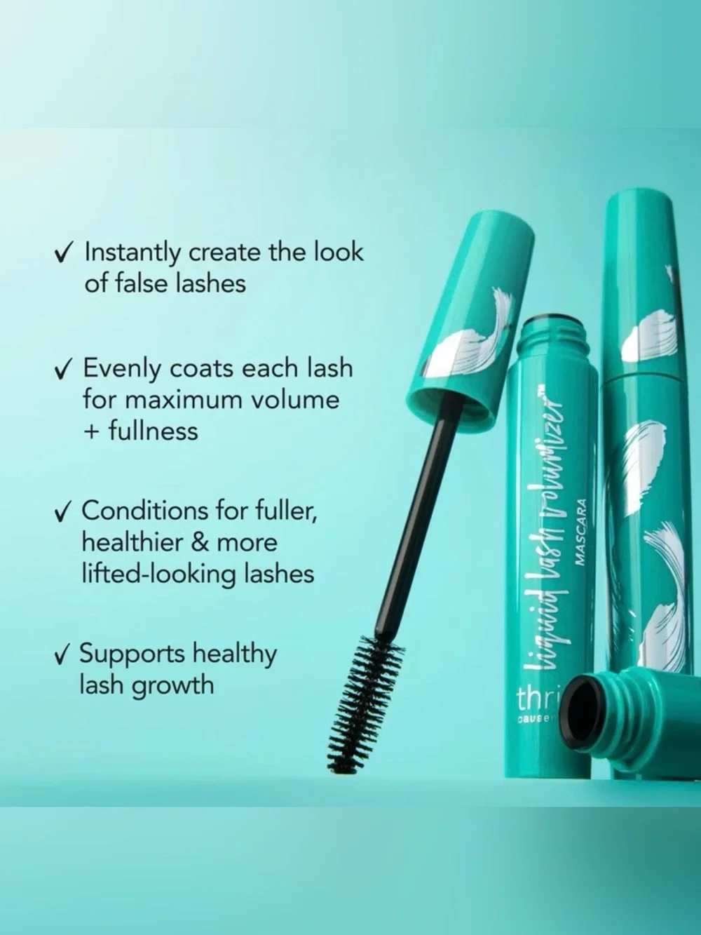 thrive causemetics Liquid Lash Volumizer Mascara - Brown